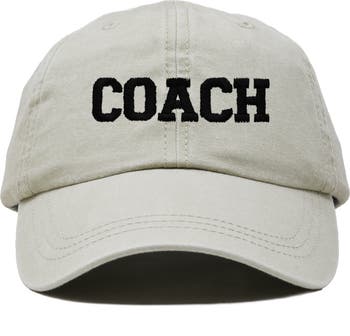 Dalix Coach Embroidered Sports Dad Cap | Nordstrom
