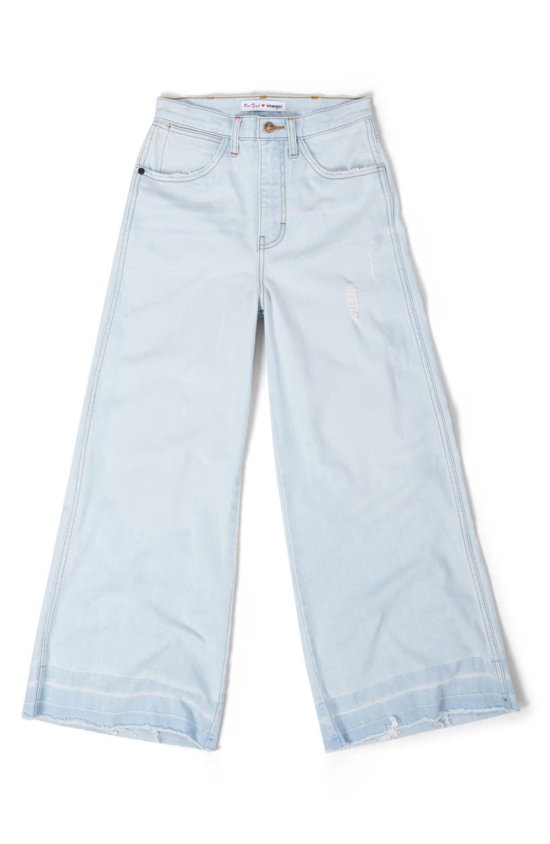 Wrangler Wide Leg Crop Jeans, Alternate, color, 