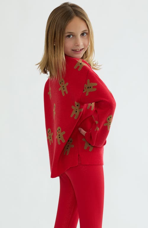 Beach Riot Kids' Little Callie Sweater In Red