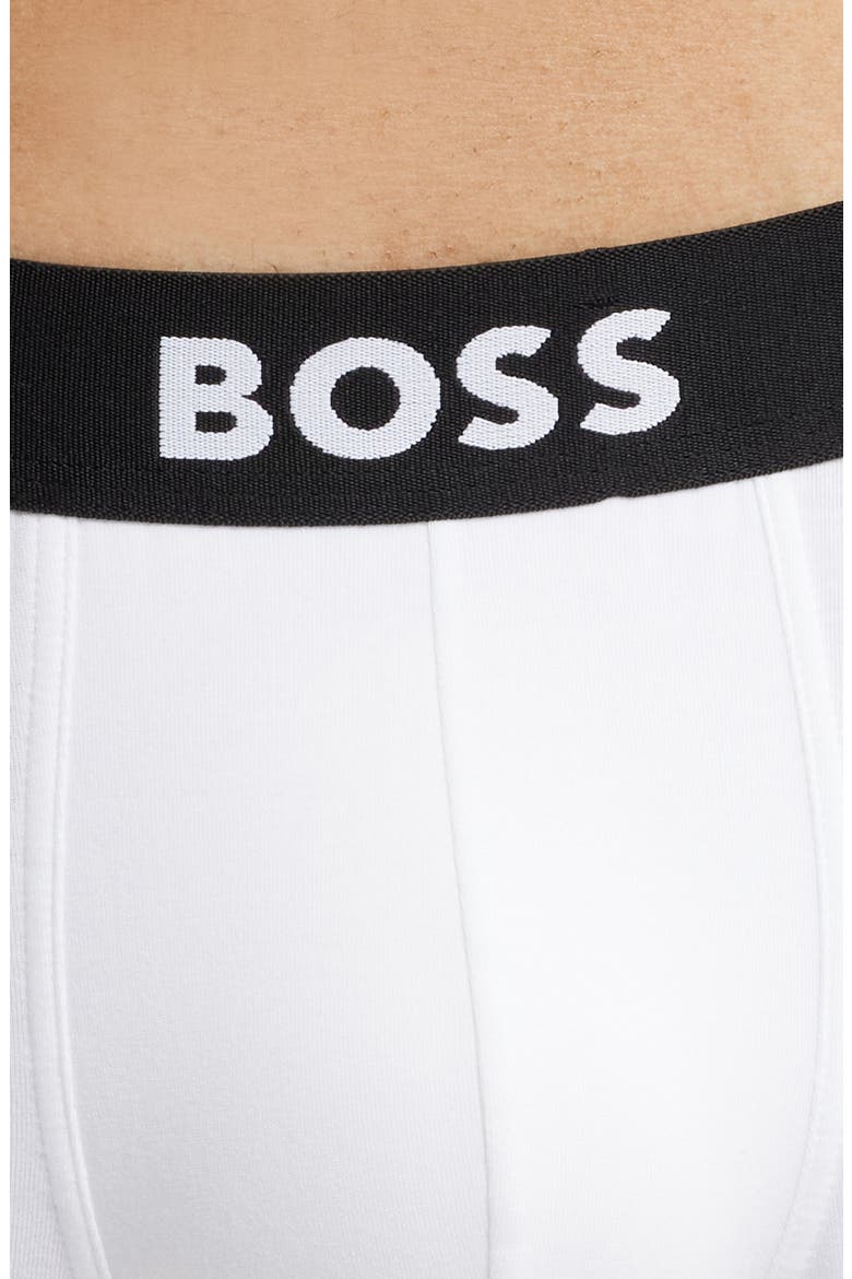 3-Pack ONE Stretch Cotton Boxer Briefs, Alternate, color, WHITE