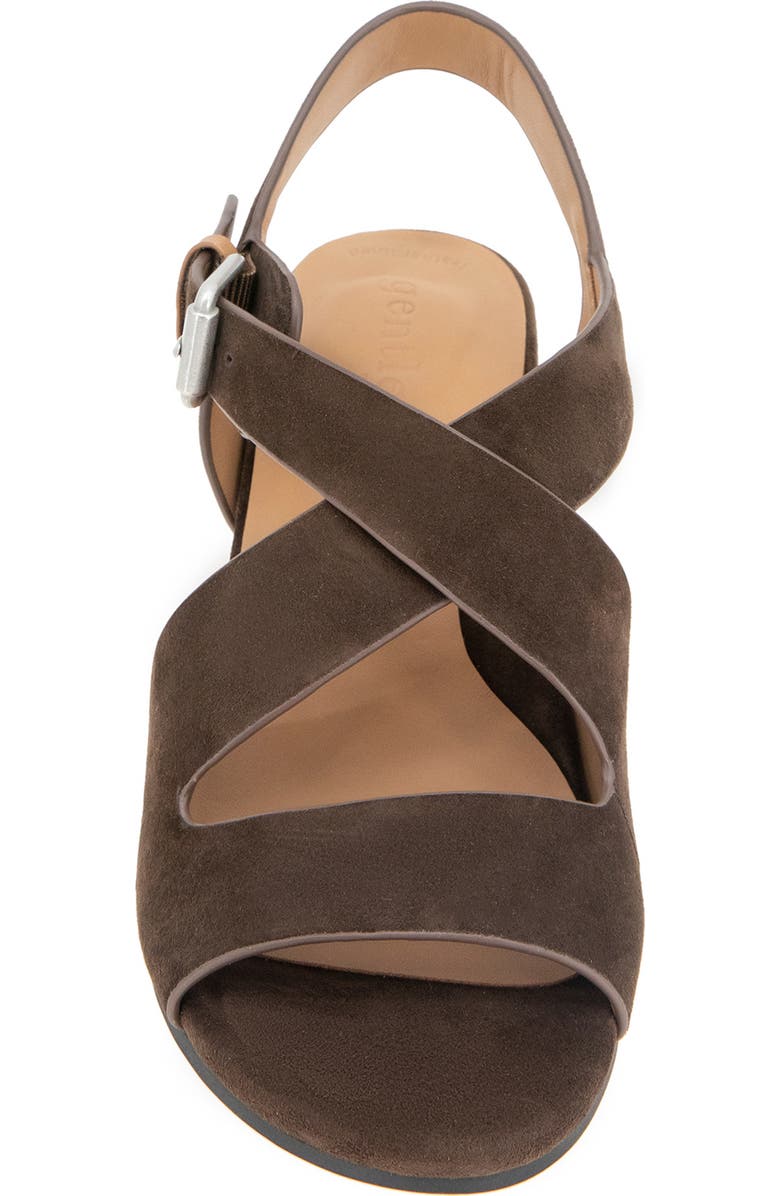 Gentle Souls Mela Crisscross Sandal, Alternate, color, Chocolate Suede