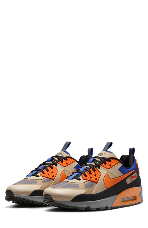 Nike Air Max 90 Drift Sneakers In Rattan/bright Mandarin/royal