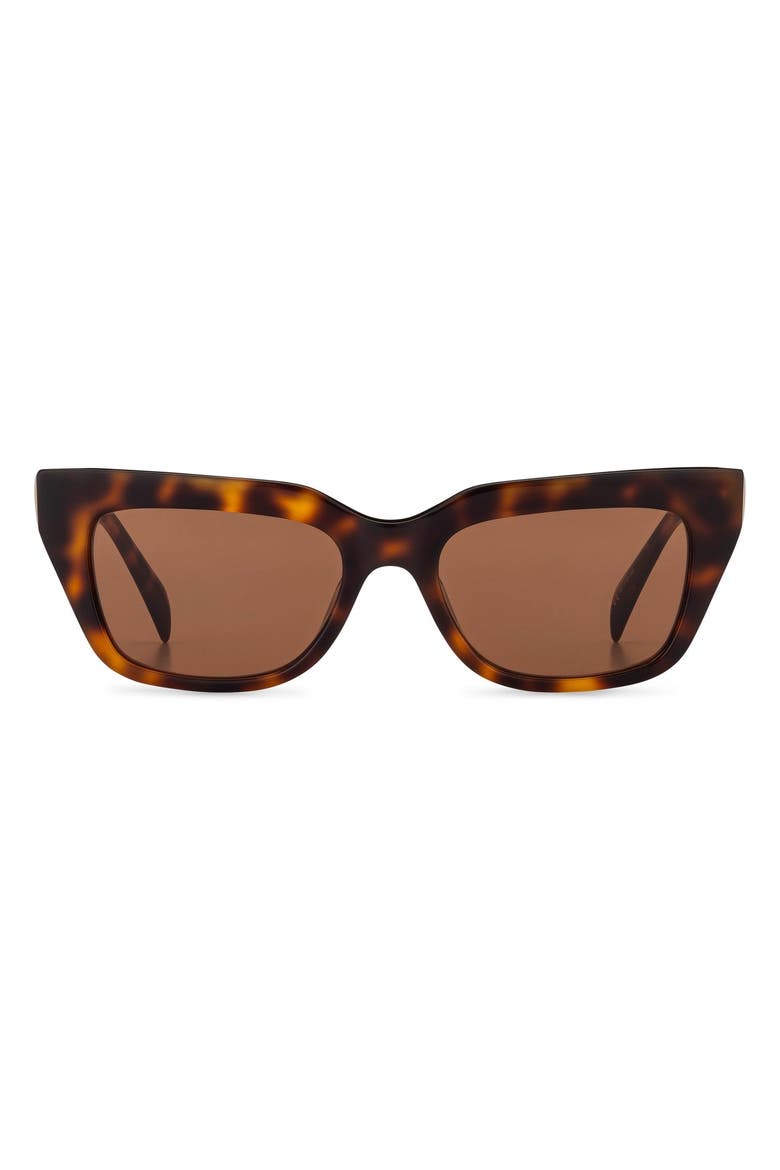Ballad Angular Cat Eye Sunglasses, Main, color, WARM TORTOISE/BROWN
