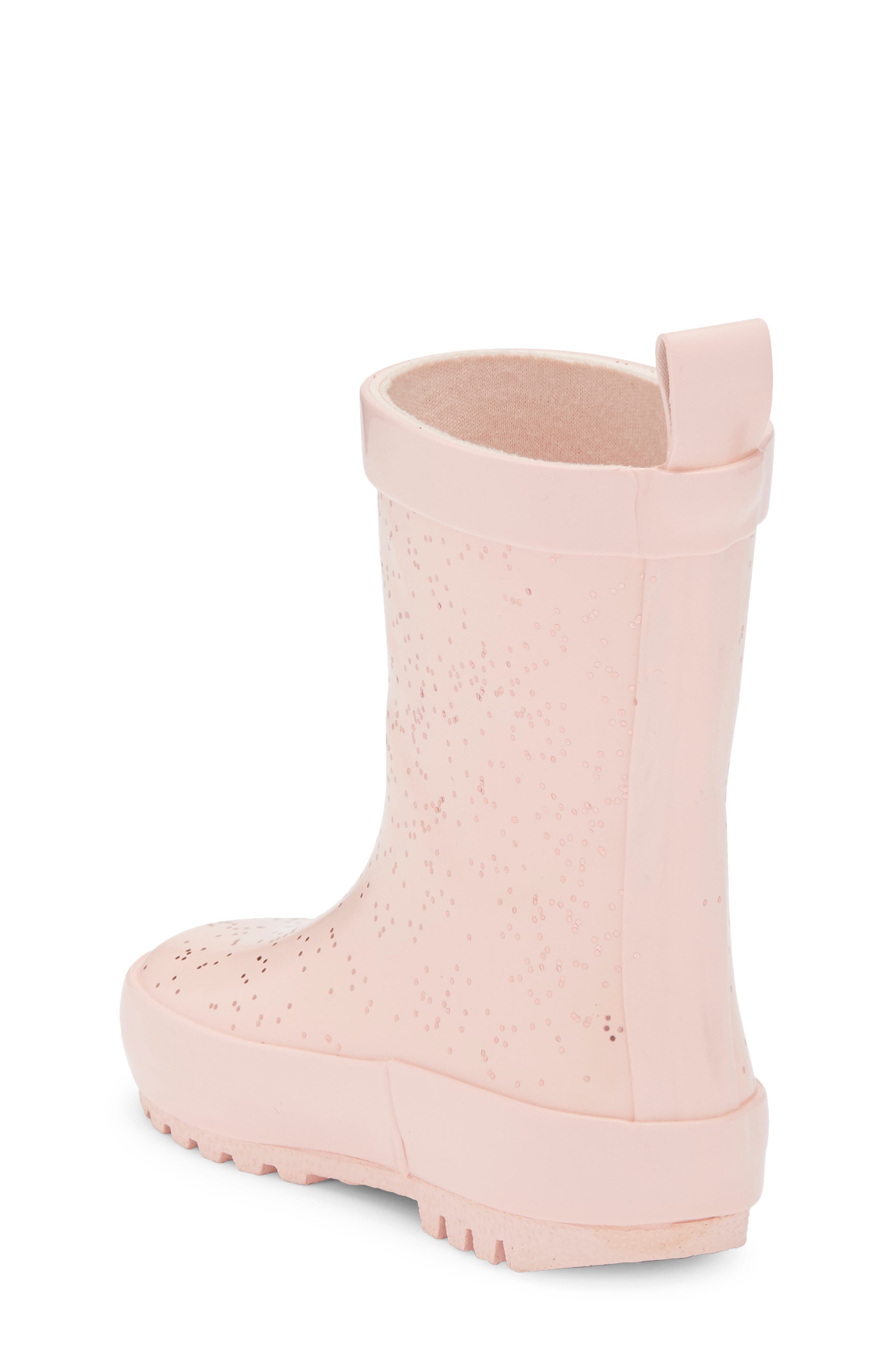 Kids' Audra Glitter Rainboot, Alternate, color, PINK GLITTER