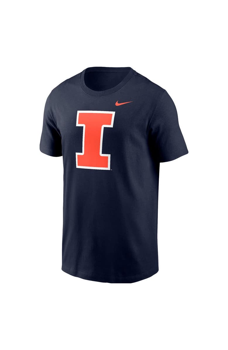 Nike Men's Nike Navy Illinois Fighting Illini Logo T-Shirt, Alternate, color, 