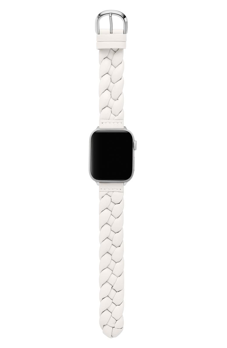 Kate Spade New York braided leather 18mm Apple Watch<sup>®</sup> watchband, Alternate, color, 