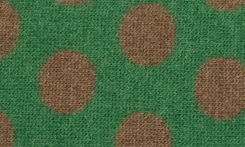 Portolano Polka Dot Headband In Green