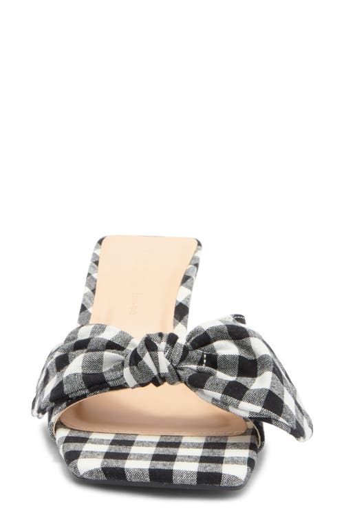 Wild Diva Lounge Able Kitten Heel Sandal In Black/white