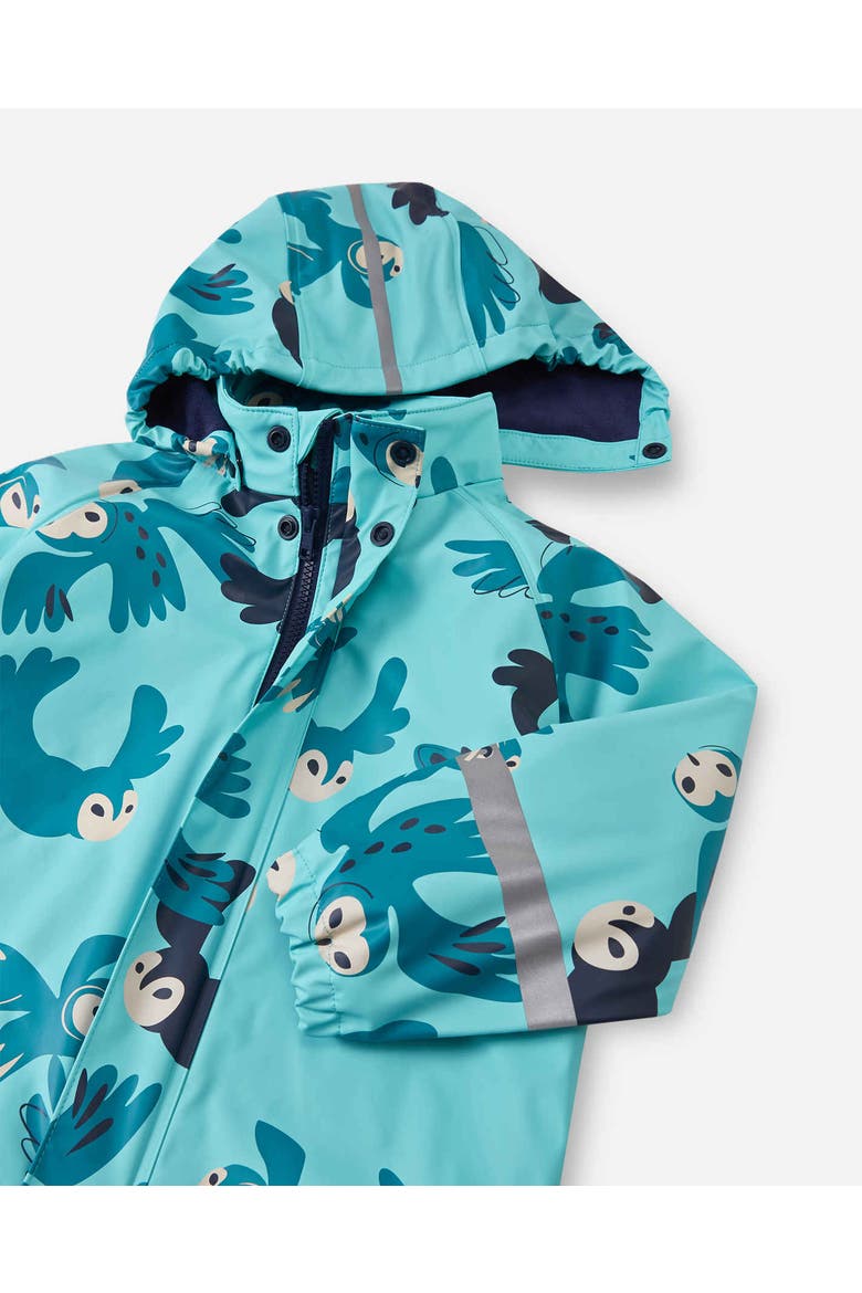 Koski Raincoat, Alternate, color, Aquamarine