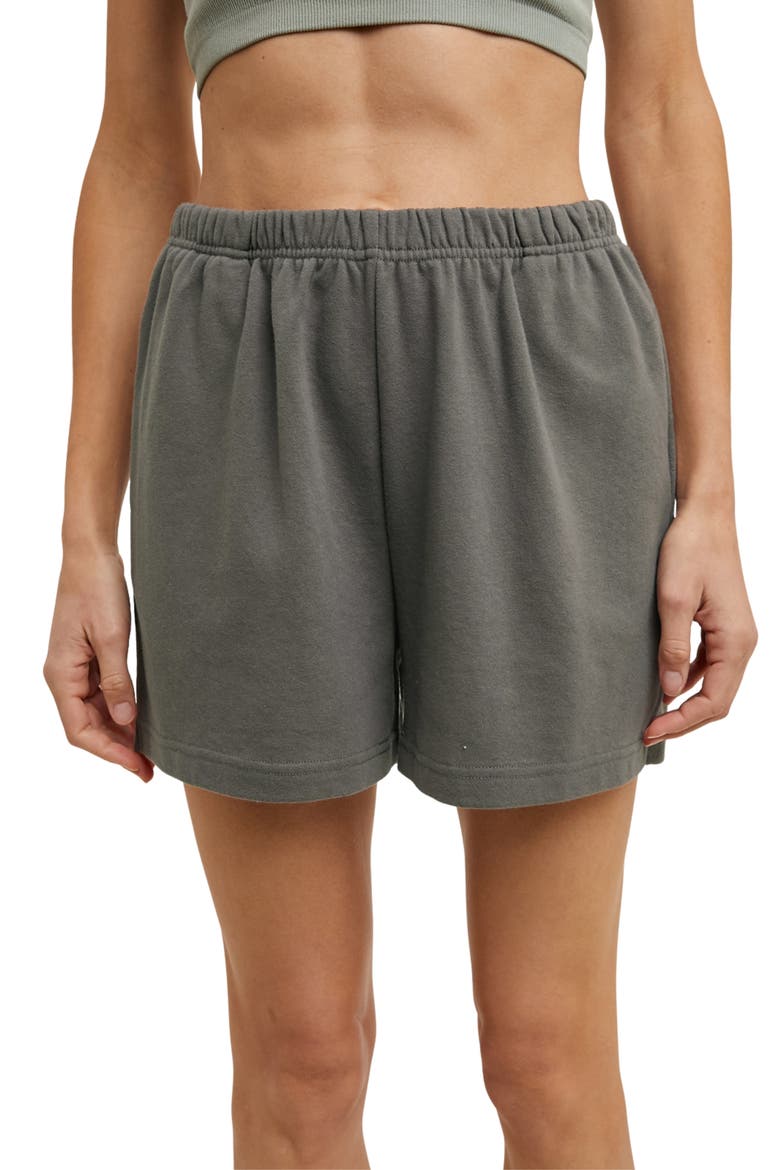 French Terry Shorts, Main, color, CHARCOAL