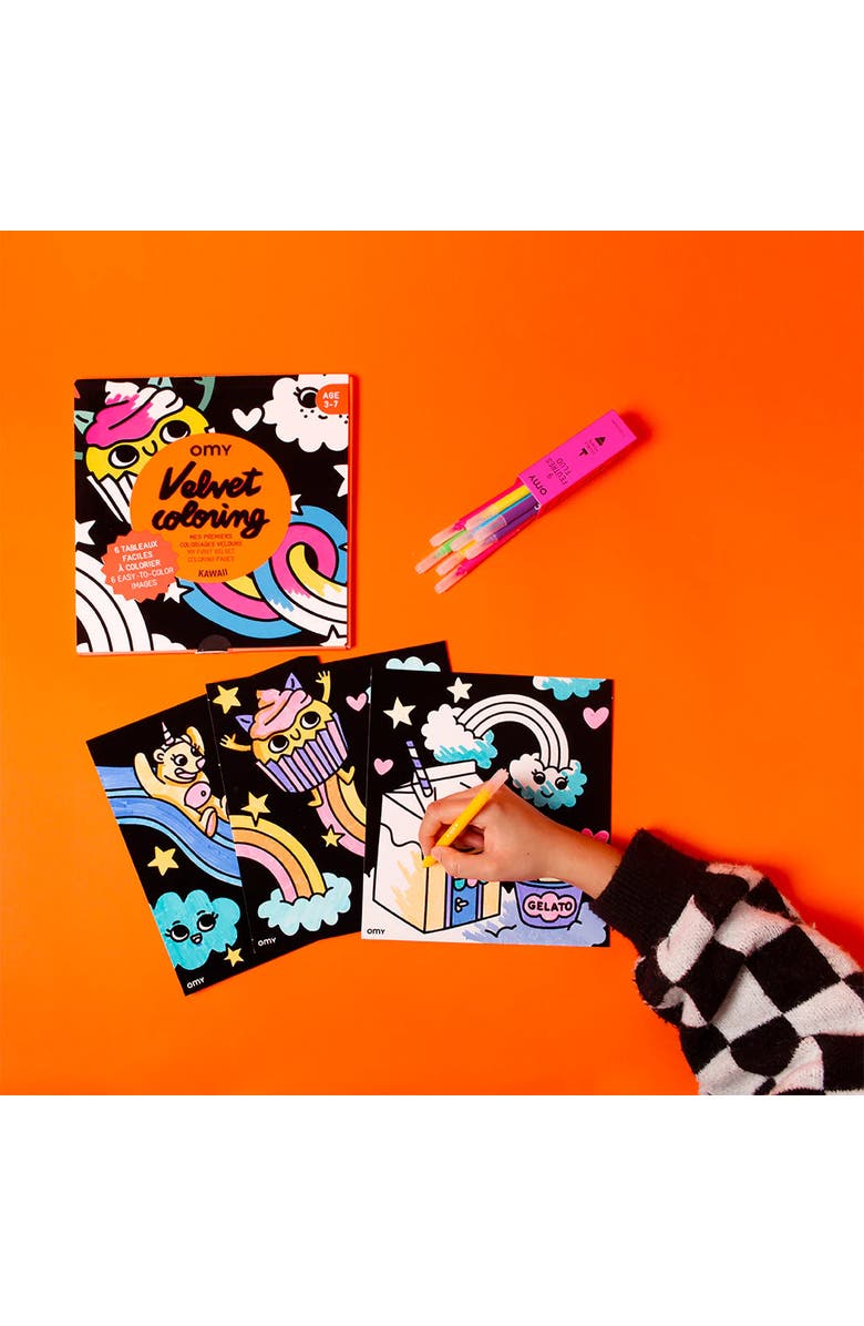 OMY Velvet coloring Kawaii, Alternate, color, Orange