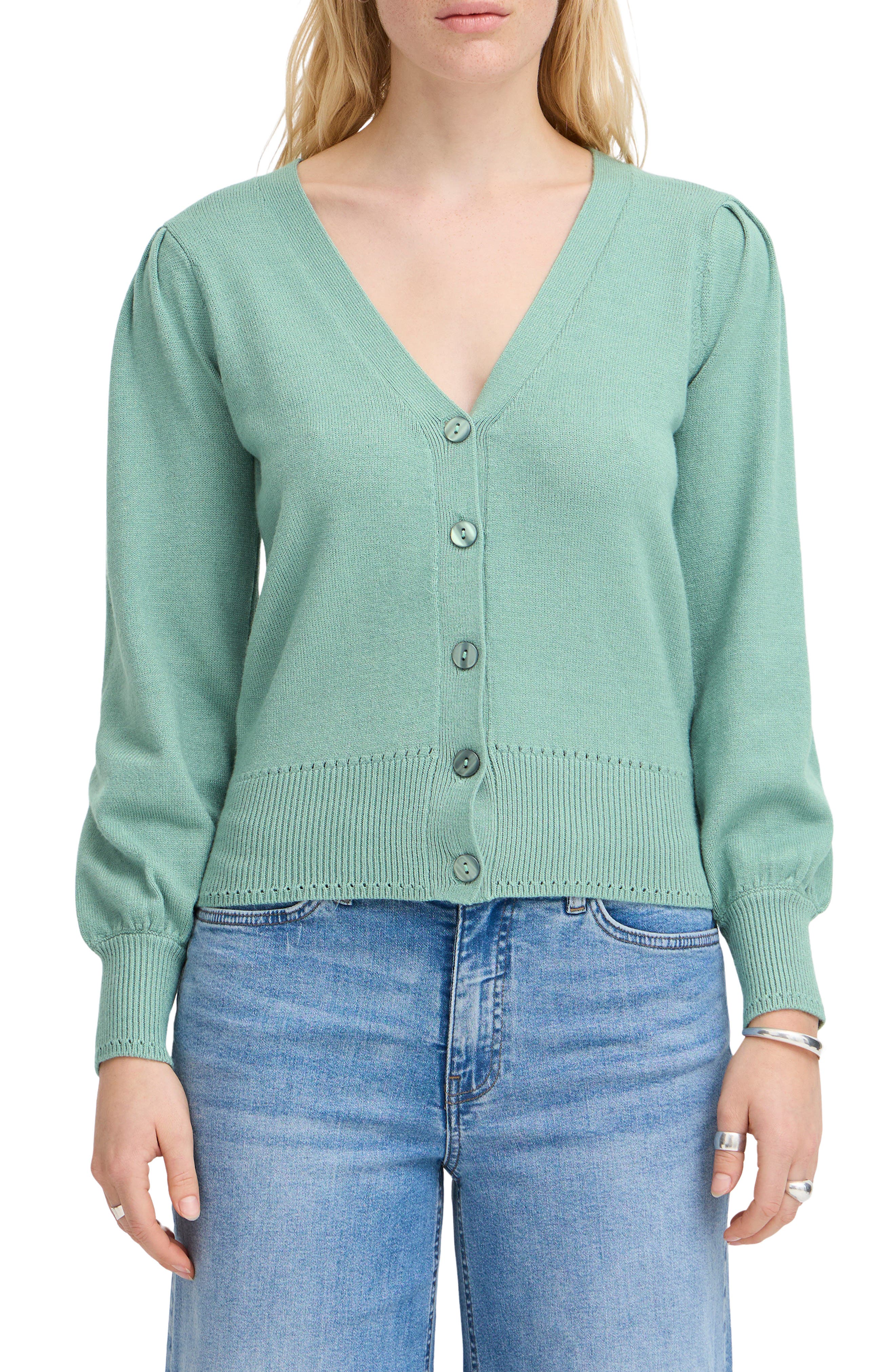 ICHI V-Neck Knit Cardigan