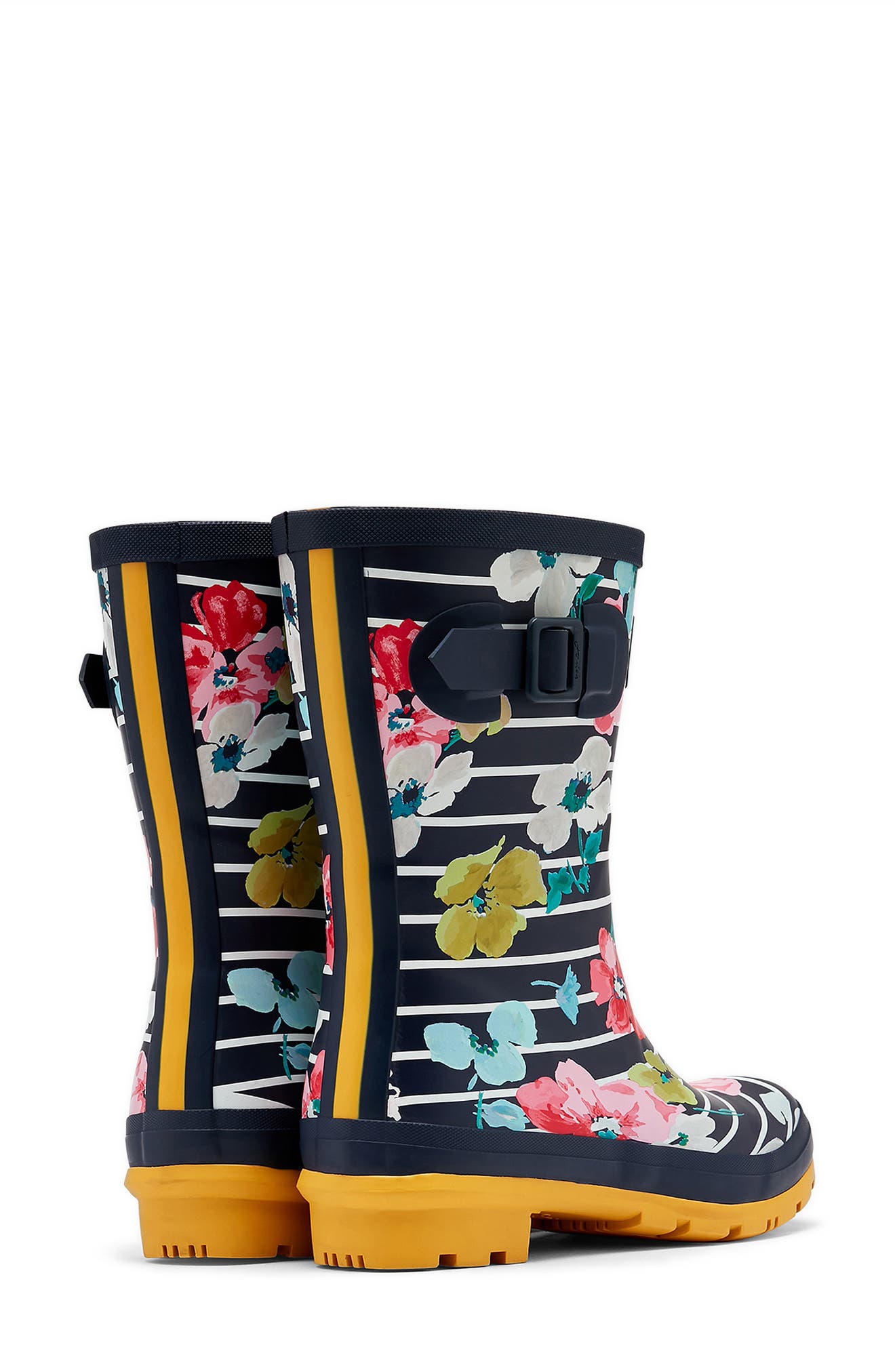 'Molly' Rain Boot, Alternate, color, BLUE STRIPE FLORAL
