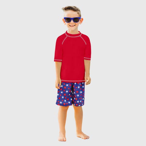 Boys UPF 50+ Short Sleeve Rashguard (Toddler/Kids)
