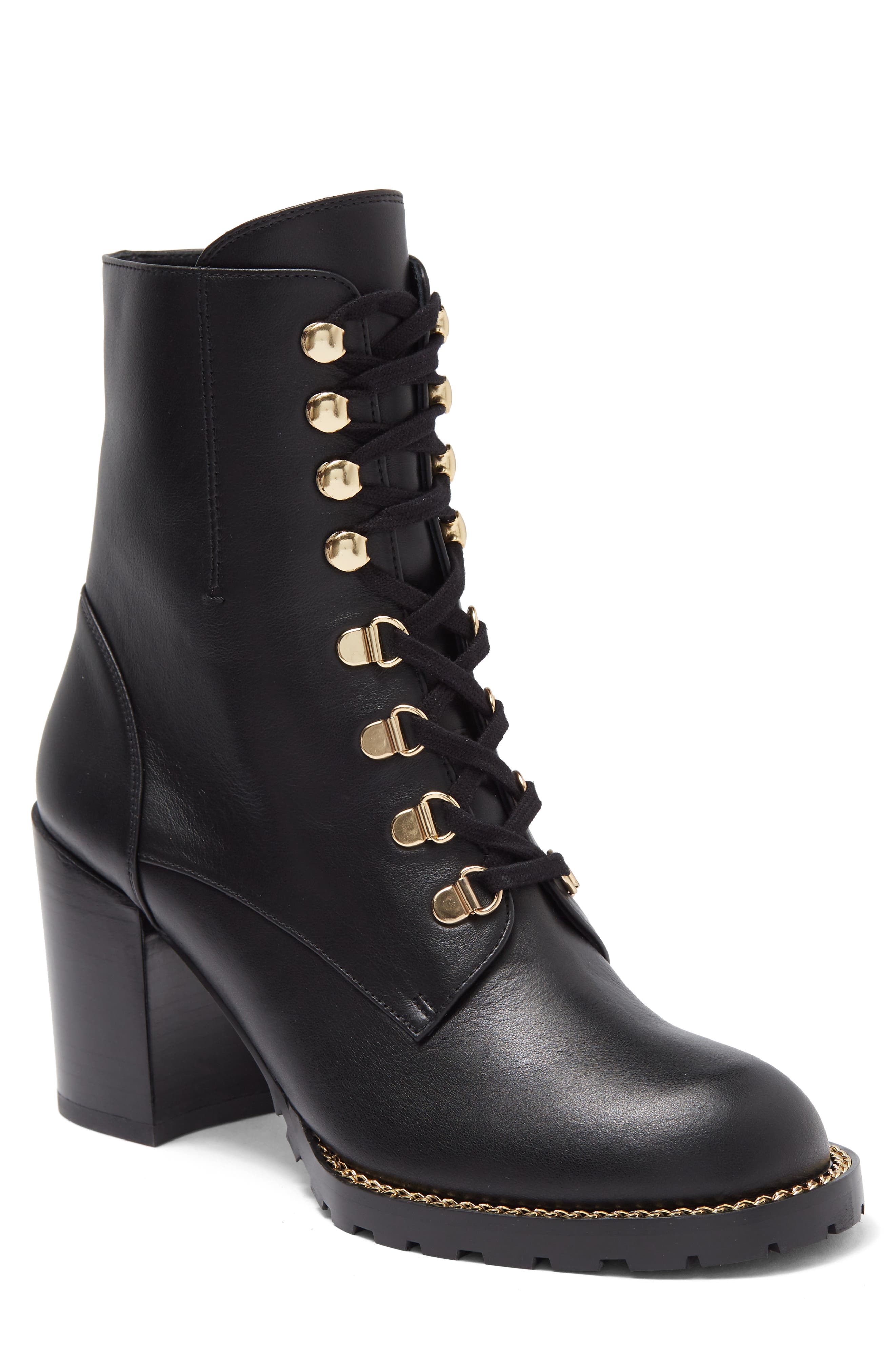 Kolbie Block Heel Bootie, Main, color, BLACK