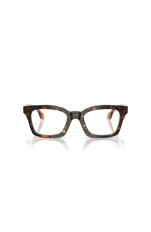 Giorgio Armani 48mm Butterfly Optical Glasses In Black