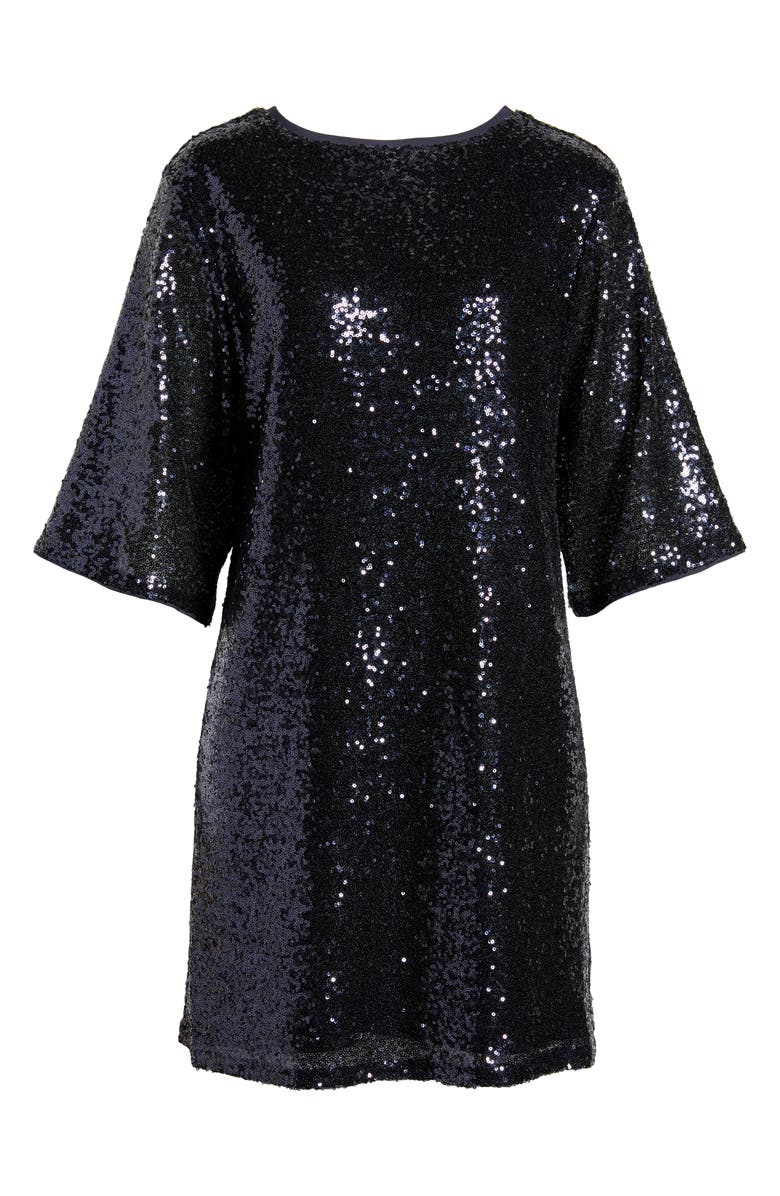 Chelsea28 Sequin T-Shirt Dress, Alternate, color, 