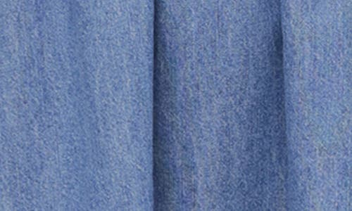 AVEC LES FILLES AVEC LES FILLES BUSTIER COTTON DENIM FIT & FLARE MINIDRESS 