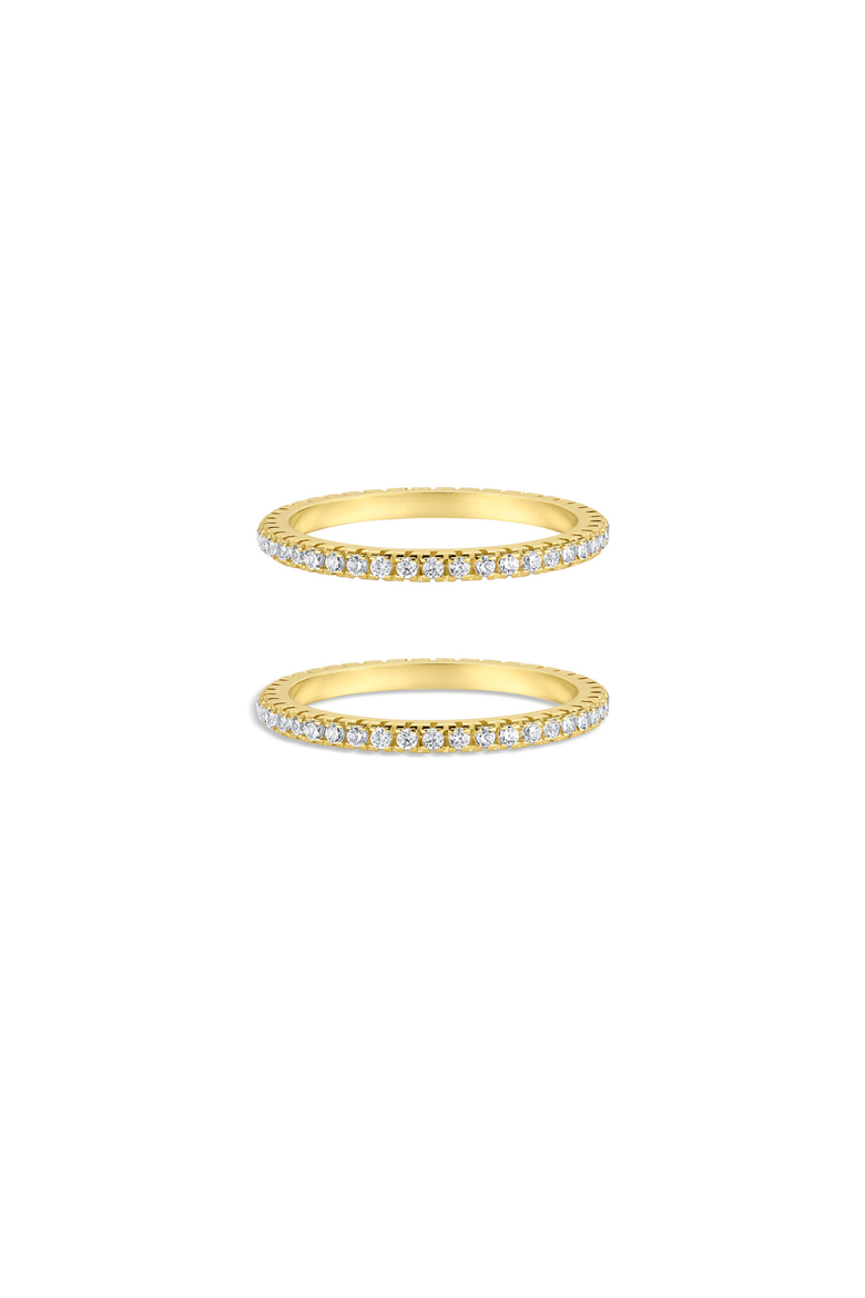 Aurora  Smart Ring Stacking Set, Main, color, Gold
