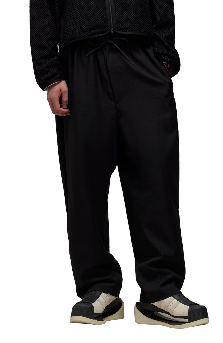 Y-3 Sport Uniform 3-Stripes Recycled Polyester Twill Pants, Main, color, 