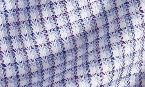 David Donahue Trim Fit Shadow Check Pima Cotton Dobby Dress Shirt In Multi