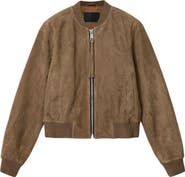 AllSaints Orten Suede Bomber Jacket