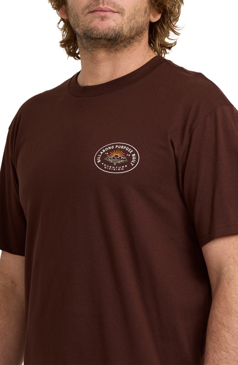 Billabong Sierras Adventure Division Organic Cotton Graphic T-Shirt, Alternate, color, Wine Multi