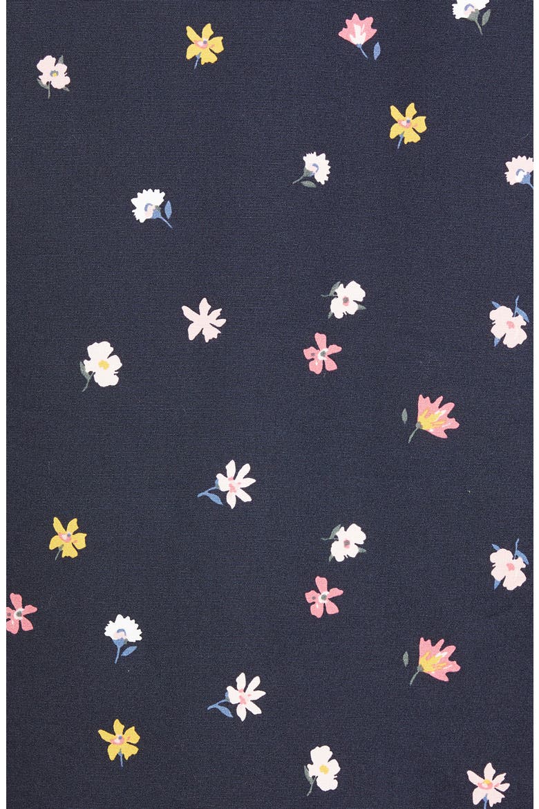 Coast Waterproof Floral Hooded Raincoat, Alternate, color, NAVY DITSY