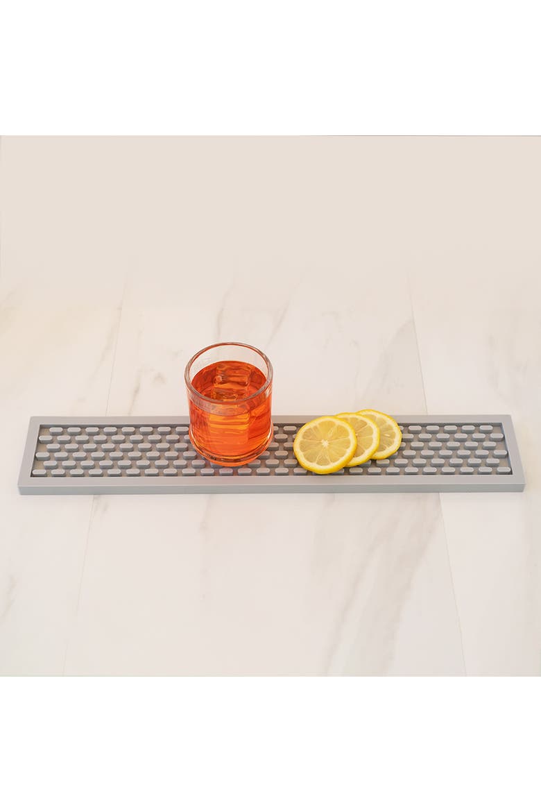 Grey Silicone Bar Mat, 3.25x18", Alternate, color, Grey