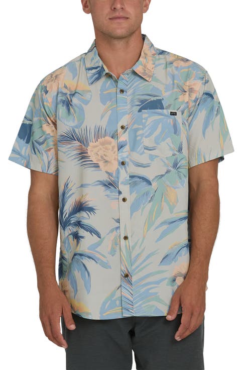Sundays Lounge Short Sleeve Button-Up Shirt
