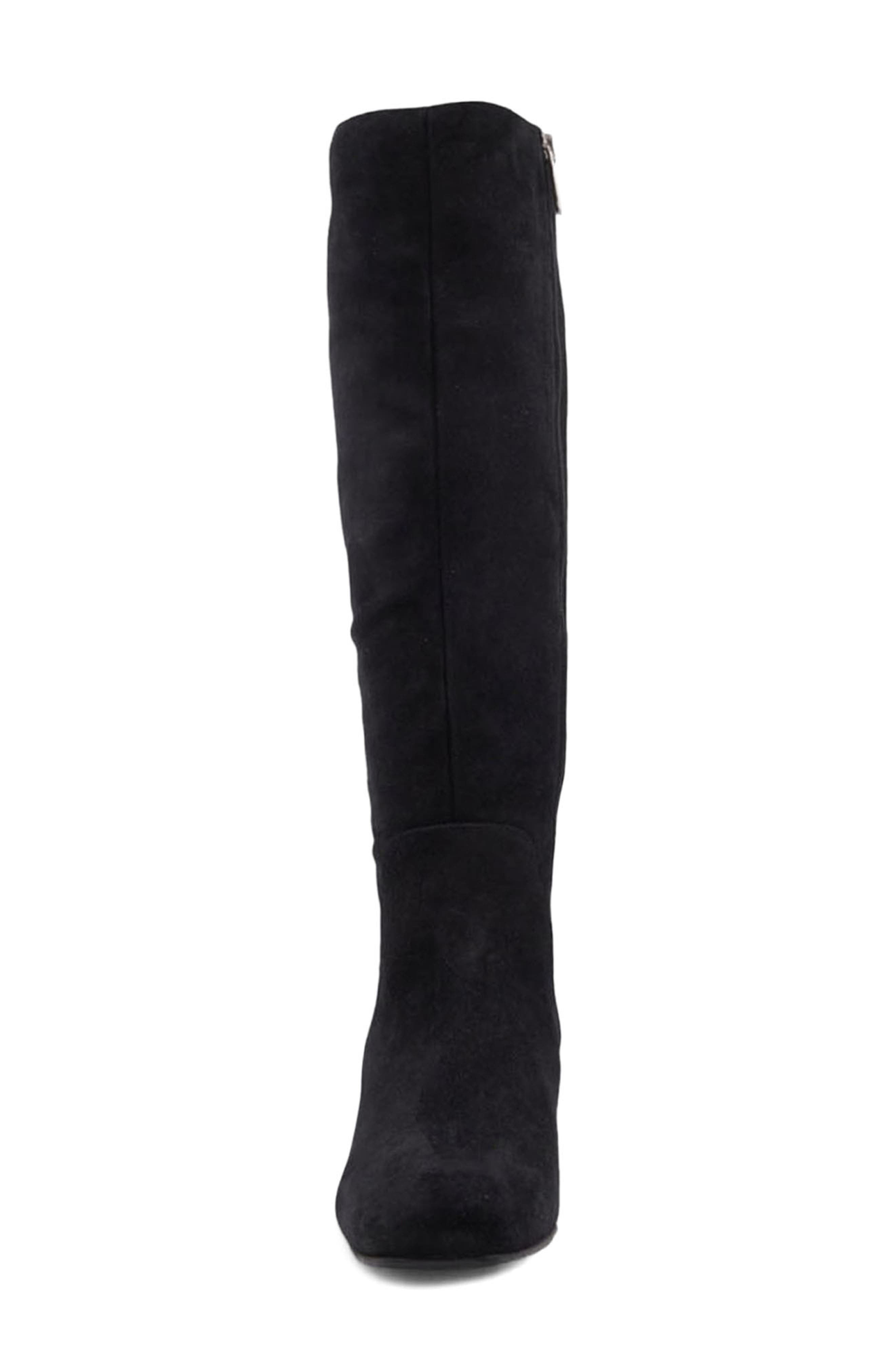 Aquatalia Serafina Weatherproof Knee High Boot, Alternate, color, Black Suede