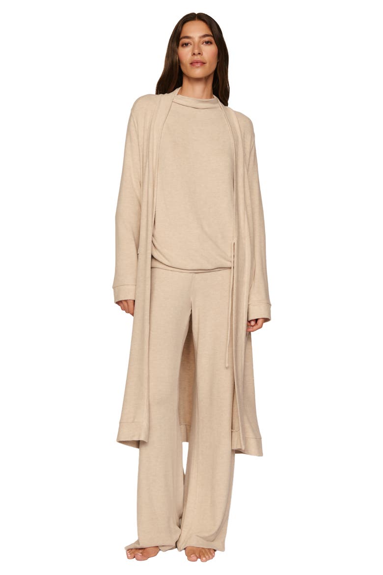 Cozy Time Robe, Alternate, color, HEATHER FRENCH OAK
