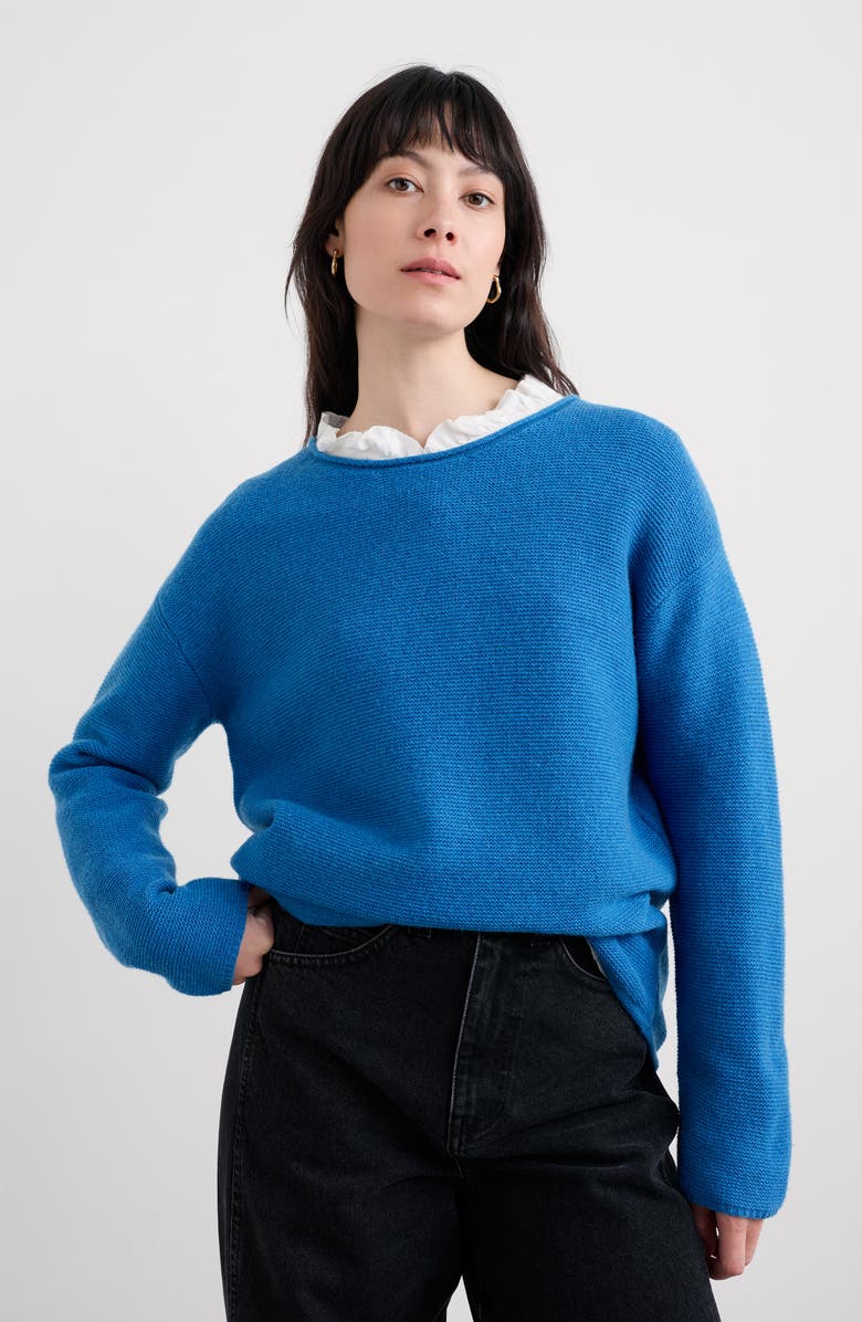 Seasalt Cornwall Fruity II Merino Wool Blend Sweater, Alternate, color, Knit Melange Jetty