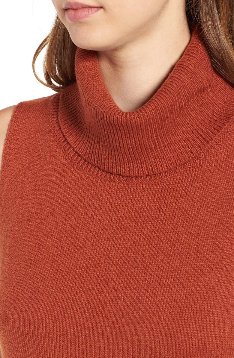 Leith Turtleneck Tunic Sweater, Alternate, color,