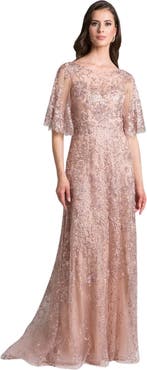 LARA New York Cape Sleeve Mother's Gown