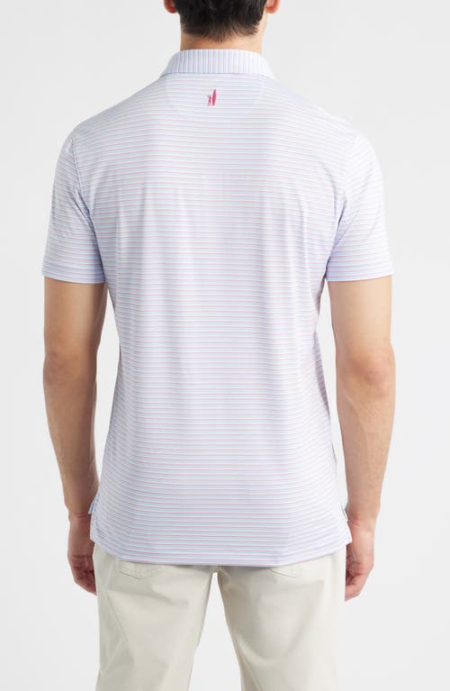 Johnnie-o Rex Stripe Performance Jersey Polo In Animal Print