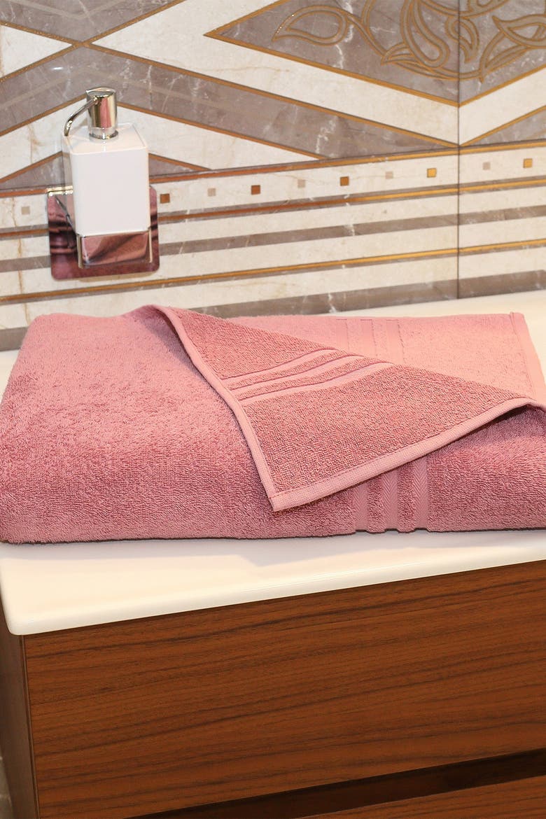 Denzi Bath Sheet - Tea Rose, Alternate, color, TEA ROSE