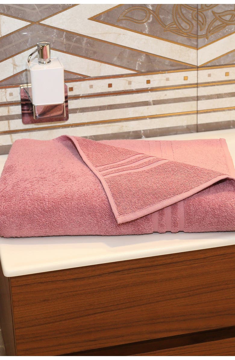 Linum Home Textiles Denzi Bath Sheet - Tea Rose, Alternate, color, Tea Rose