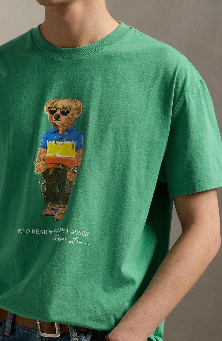 Polo Ralph Lauren Polo Bear Graphic T-Shirt, Alternate, color, Sp25 Raft Green Beach Shp Bear