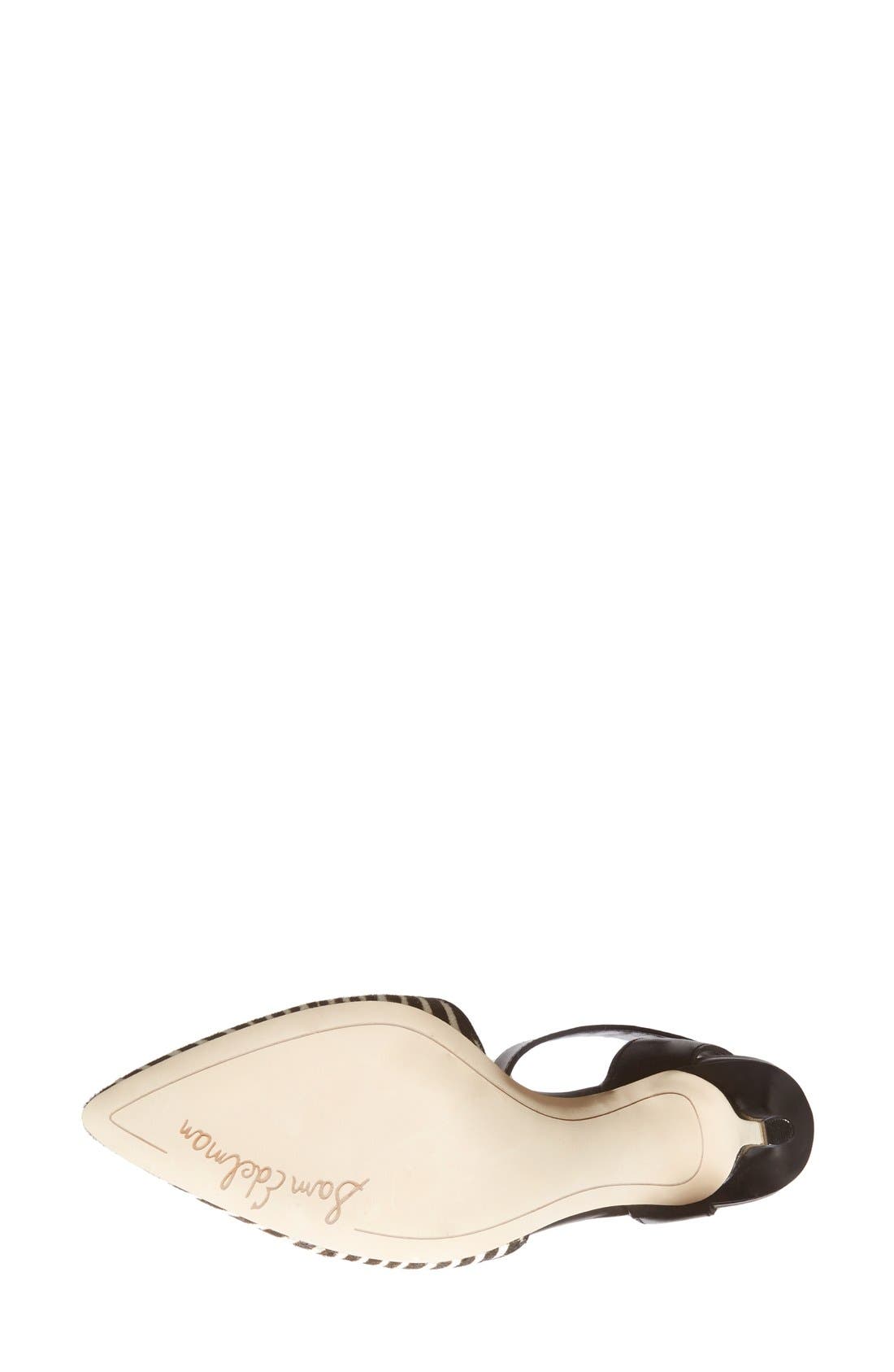 'Okala' Pump, Alternate, color, BLACK/ IVORY ZEBRA