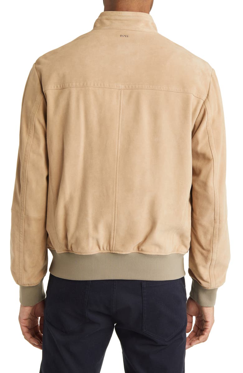 BOSS Mika Suede Jacket, Alternate, color, 