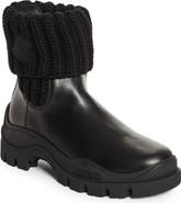 Moncler Larue Knit Cuff Chelsea Boot