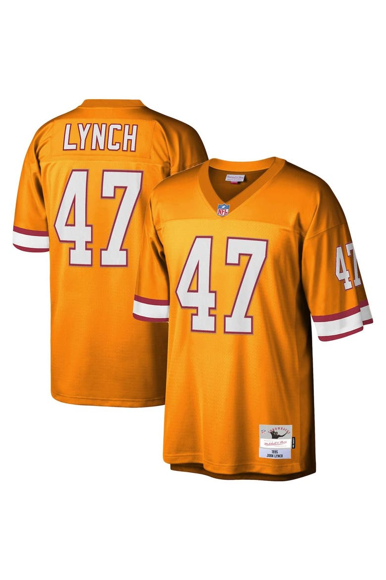 Men's Mitchell & Ness John Lynch Orange Tampa Bay Buccaneers Legacy Replica Jersey, Alternate, color, Orange