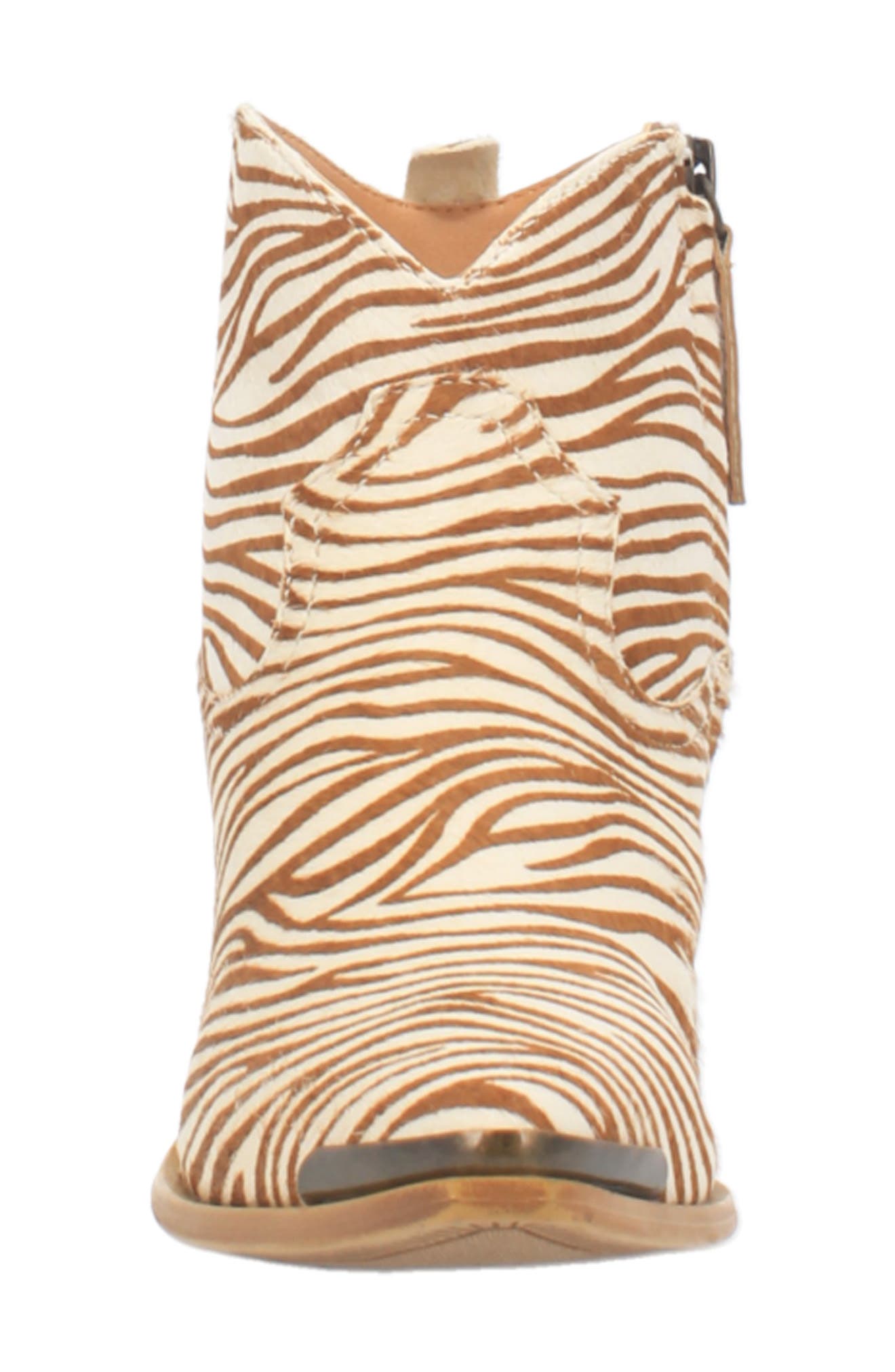 Hairy Up Genuine Calf Hair Western Boot, Alternate, color, TAN ZEBRA PRINT CALF HAIR