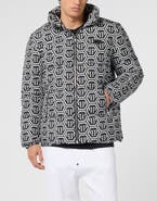 PHILIPP PLEIN Nylon Puffer Jacket Monogram Men