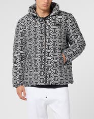 PHILIPP PLEIN Nylon Puffer Jacket Monogram Men