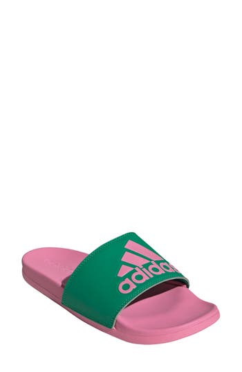 Adidas Originals Adidas Adilette Comfort Slide Sandal In Bliss Pink/pink/pink