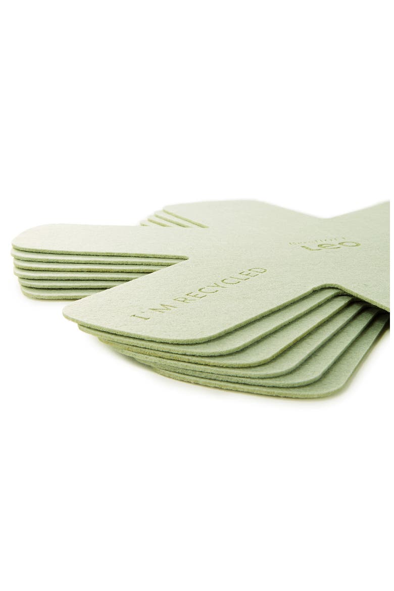 6-Piece Felt Pan Liners, Alternate, color, GREEN
