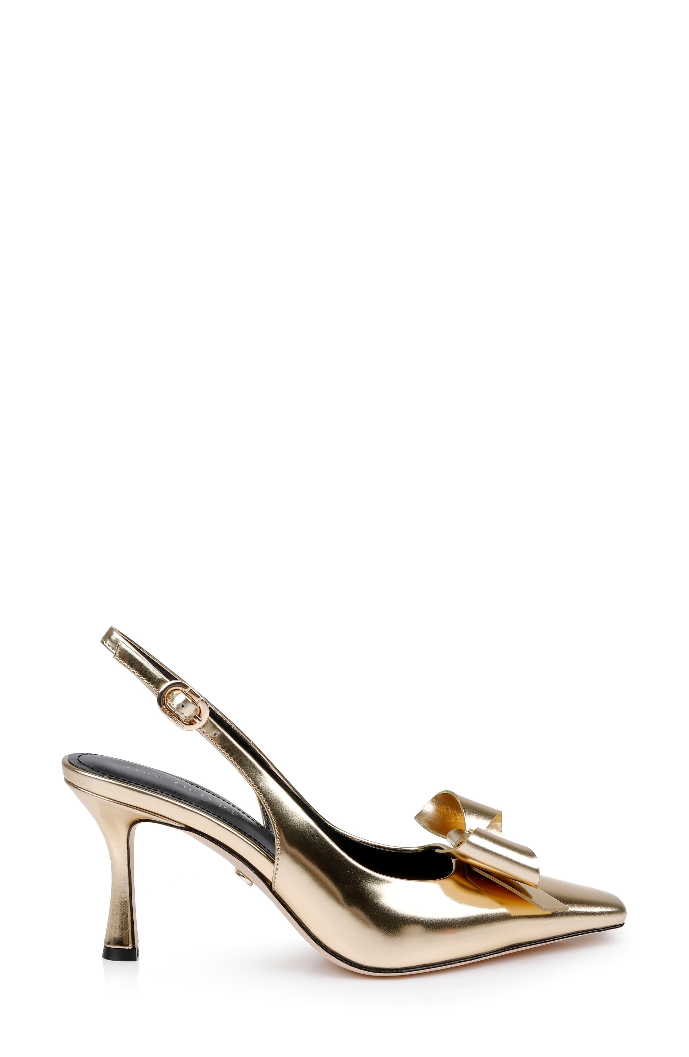 Coronado Slingback Pump, Alternate, color, GOLD METALLIC