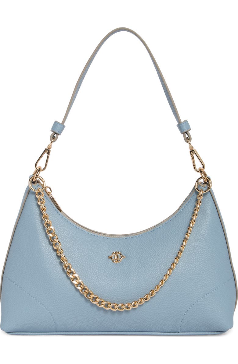 Nanette Lepore Jorgette Baguette Shoulder Bag, Main, color, Moonstone Blue